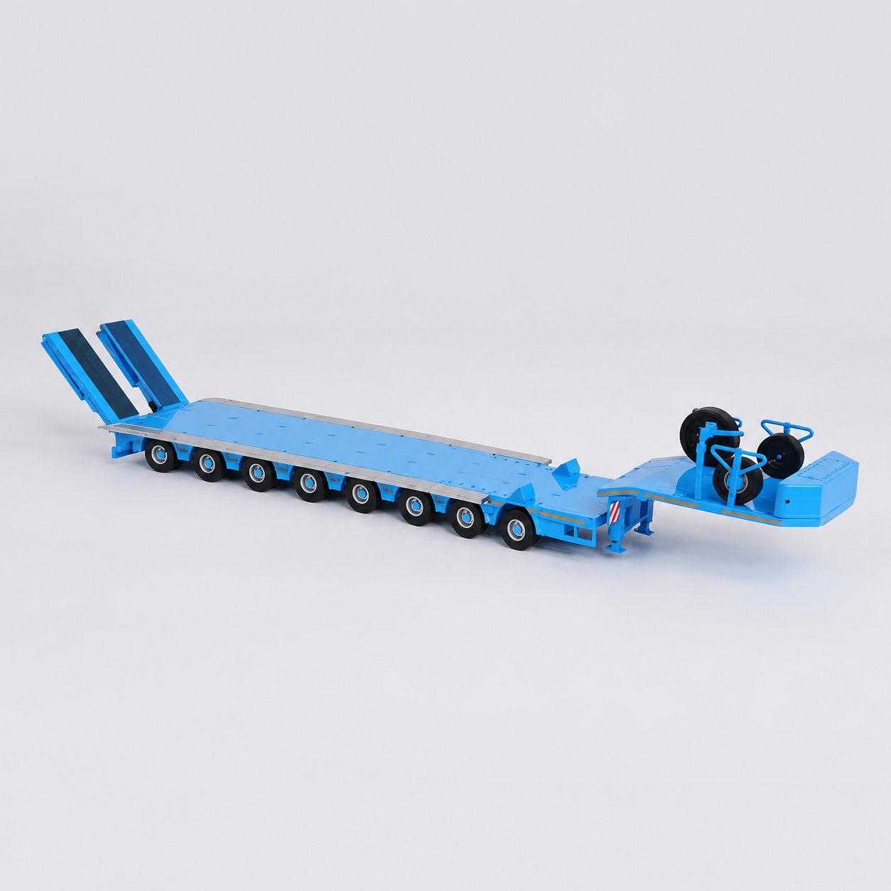 Masdi 1:64 Trailer Lowboy Blue