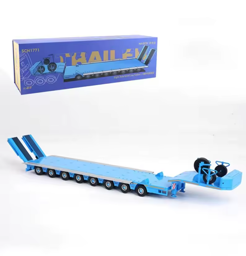 Masdi 1:64 Trailer Lowboy Blue